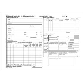   Nyomtatvány, kiküldetési utasítás és költségelszámolás, 25x2, A4, VICTORIA PAPER B.18-70, 10 tömb/csomag (NVB1870)