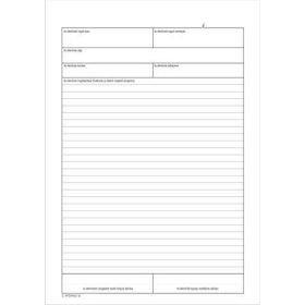   Nyomtatvány, ellenőrzési napló, 25x3, A4, VICTORIA PAPER C.18-72, 10 tömb/csomag (NVC1872)