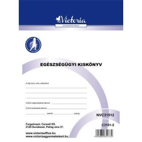   Nyomtatvány, egészségügyi kiskönyv, A6, VICTORIA PAPER C.3151-2 (NVC31512)