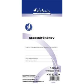   Nyomtatvány, kézbesítőkönyv, 100 lap, VICTORIA PAPER, C.5230-29, 10 tömb/csomag (NVC523029)