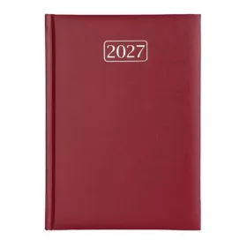   Naptár, tervező, A5, napi, VICTORIA OFFICE Chrono, bordó (2027 évi) (NVCA5BO)
