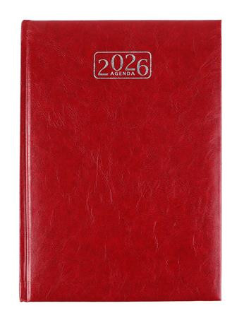 Naptár, tervező, A5, napi, VICTORIA OFFICE Chrono, bordó (2026 évi) (NVCA5BO)