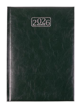 Naptár, tervező, A5, napi, VICTORIA OFFICE Chrono, zöld (2026 évi) (NVCA5Z)