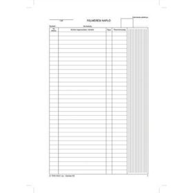   Nyomtatvány, felmérési napló, 25x5, A4, VICTORIA PAPER D.7570-104, 10 tömb/csomag (NVD7570104)