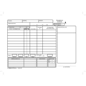   Nyomtatvány, menetlevél, tehergépjármű, 100 lap, A4, fekvő, VICTORIA PAPER, D.GÉPJ.21., 10 tömb/csomag (NVDGEPJ21A4)