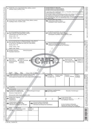 Nyomtatvány, nemzetközi fuvarlevél, 4 példány, A4, VICTORIA PAPER CMR (NVE104)