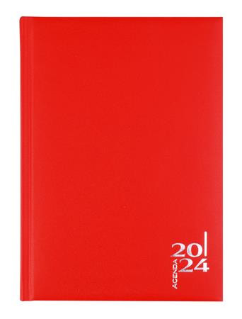 Naptár, tervező, A5, napi, VICTORIA OFFICE Next, piros (2024 évi) (NVNA5P)