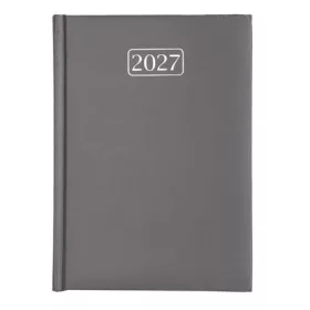   Naptár, tervező, A5, napi, VICTORIA OFFICE Chrono, szürke (2027 évi) (NVNA5SZ)