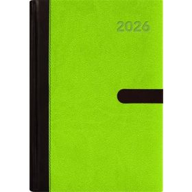   Naptár, tervező, A5, napi, DAYLINER, Winner, zöld (NWA5NZU)