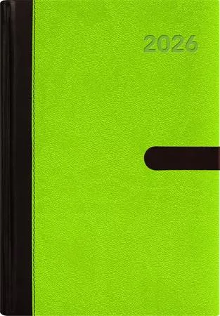 Naptár, tervező, A5, napi, DAYLINER, Winner, zöld (NWA5NZU)