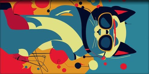 Zsebnaptár, fekvő elrendezésű, DAYLINER, Colors Astro Cat (NZSCACU)