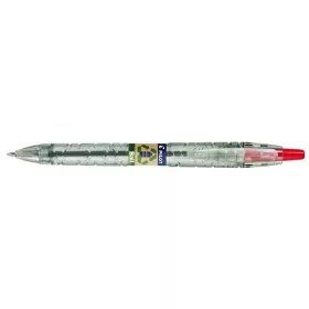   Golyóstoll, 0,27 mm, nyomógombos, PILOT B2P EcoBall, piros (PB2PEBGP)
