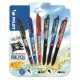 Rollertoll készlet, 0,35 mm, nyomógombos, PILOT Frixion Ball/Frixion Ball Plus, 3különböző szín+One Piece matrica (PBLI449522)