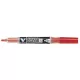 Táblamarker, 1,3 mm, EF, kúpos, PILOT V-Board Master S, piros (PBMTEFP)