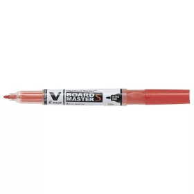   Táblamarker, 0,8 mm, UF, kúpos, PILOT V-Board Master S, piros (PBMTUFP)