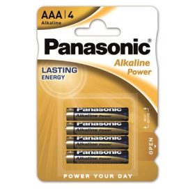 Elem, AAA mikro, 4 db, PANASONIC Alkaline power (PEBAAA4)