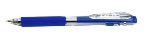 Golyóstoll, 0,35 mm, nyomógombos, PENTEL BK437, kék (PENBK437K)