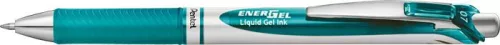 Zseléstoll, 035 mm, nyomógombos, PENTEL EnerGel BL77, türkíz (PENBL77S3X)