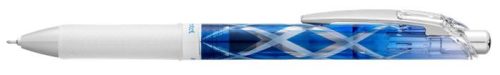 Zseléstoll, 0,25 mm, nyomógombos, PENTEL EnerGel BLN75 Kiriko, Flying Arrow, kék (PENBLN75ED1)