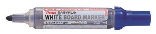 Táblamarker, 6 mm,  kúpos hegy, PENTEL Easyflo, kék (PENMW50MC)