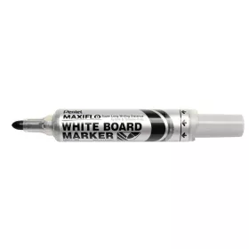   Táblamarker, 2,5 mm, kúpos, PENTEL Maxiflo MWL5M, fekete (PENMWL5MFK)
