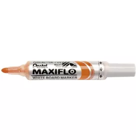   Táblamarker, 2,5 mm, kúpos, PENTEL Maxiflo MWL5M, narancs (PENMWL5MN)