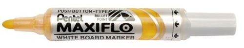 Táblamarker, 2,5 mm, kúpos, PENTEL Maxiflo MWL5M, sárga (PENMWL5MS)