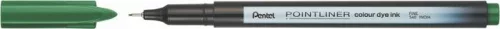 Tűfilc, 0,4 mm, PENTEL Pointliner, fenyőzöld (PENS40D)