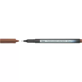 Tűfilc, 0,4 mm, PENTEL Pointliner, dióbarna (PENS40E)