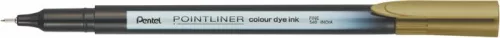 Tűfilc, 0,4 mm, PENTEL Pointliner, aranybarna (PENS40E4)
