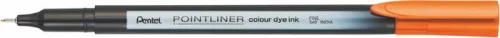 Tűfilc, 0,4 mm, PENTEL Pointliner, narancssárga (PENS40F)