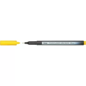 Tűfilc, 0,4 mm, PENTEL Pointliner, citromsárga (PENS40G)