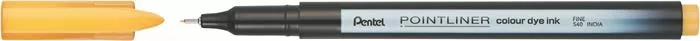 Tűfilc, 0,4 mm, PENTEL Pointliner, okkersárga (PENS40Y)