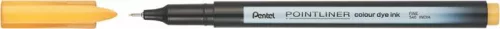Tűfilc, 0,4 mm, PENTEL Pointliner, okkersárga (PENS40Y)