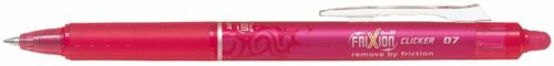 Rollertoll, 0,35 mm, törölhető, nyomógombos, PILOT Frixion Clicker, rózsaszín (PFCR07R)