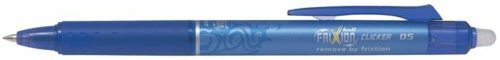 Rollertoll, 0,25 mm, törölhető, nyomógombos, PILOT Frixion Clicker, kék (PFCRK)