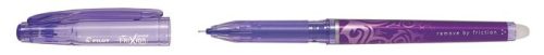Rollertoll, 0,25 mm, tűhegyű, törölhető, kupakos, PILOT Frixion Point, lila (PFPRL)