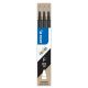 Rollertoll betét, 0,25 mm, törölhető, PILOT Frixion Ball/Clicker, fekete (PFRBFK1)