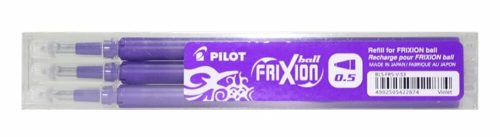 Rollertoll betét, 0,25 mm, törölhető, PILOT Frixion Ball/Clicker, lila (PFRBL1)