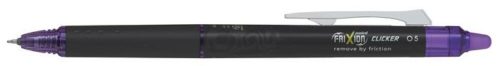 Rollertoll, 0,25 mm, tűhegyű, nyomógombos, törölhető, PILOT Frixion Point Clicker , lila (PFRP5V)
