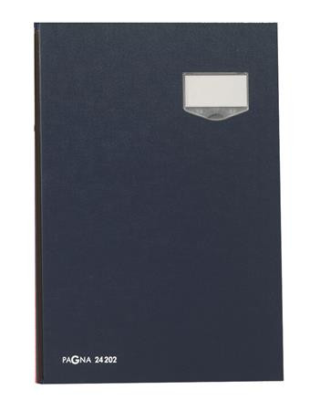 Aláírókönyv, A4, 20 rekeszes, karton, PAGNA, kék (PG2420202)