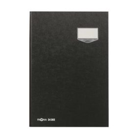   Aláírókönyv, A4, 20 rekeszes, karton, PAGNA, fekete (PG2420204)