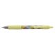 Zseléstoll, 0,32 mm, nyomógombos, sárga tolltest, PILOT G-2 Flow, kék (PG27FLY)