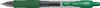 Zseléstoll, 0,32 mm, nyomógombos, PILOT G-2, zöld (PG27G)