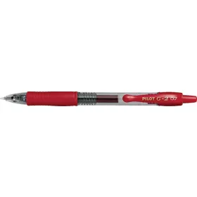 Zseléstoll, 0,32 mm, nyomógombos, PILOT G-2, piros (PG27R)