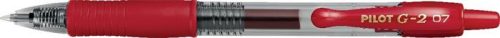 Zseléstoll, 0,32 mm, nyomógombos, PILOT G-2, piros (PG27R)