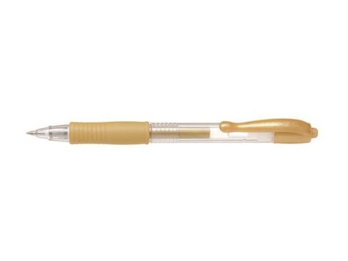 Zseléstoll, 0,32 mm, nyomógombos, PILOT G-2 Metallic, arany (PG2MZSA)