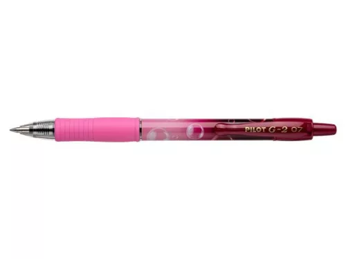 Zseléstoll, 0,32 mm, nyomógombos, PILOT G-2 Pink Bubble, kék (PG2PGL)