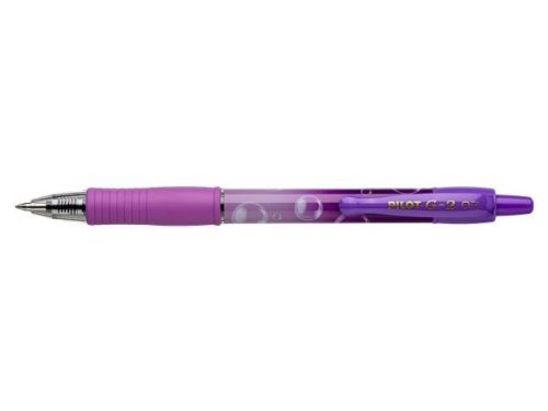 Zseléstoll, 0,32 mm, nyomógombos, PILOT G-2 Purple Bubble, kék (PG2PUGL)