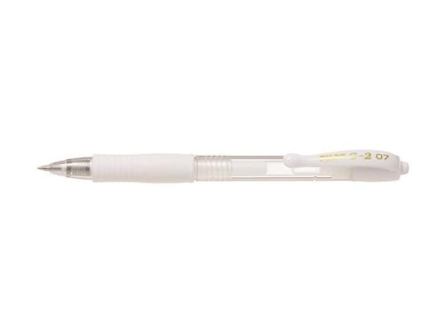 Zseléstoll, 0,32 mm, nyomógombos, PILOT G-2 Pastel, fehér (PG2PZSF)